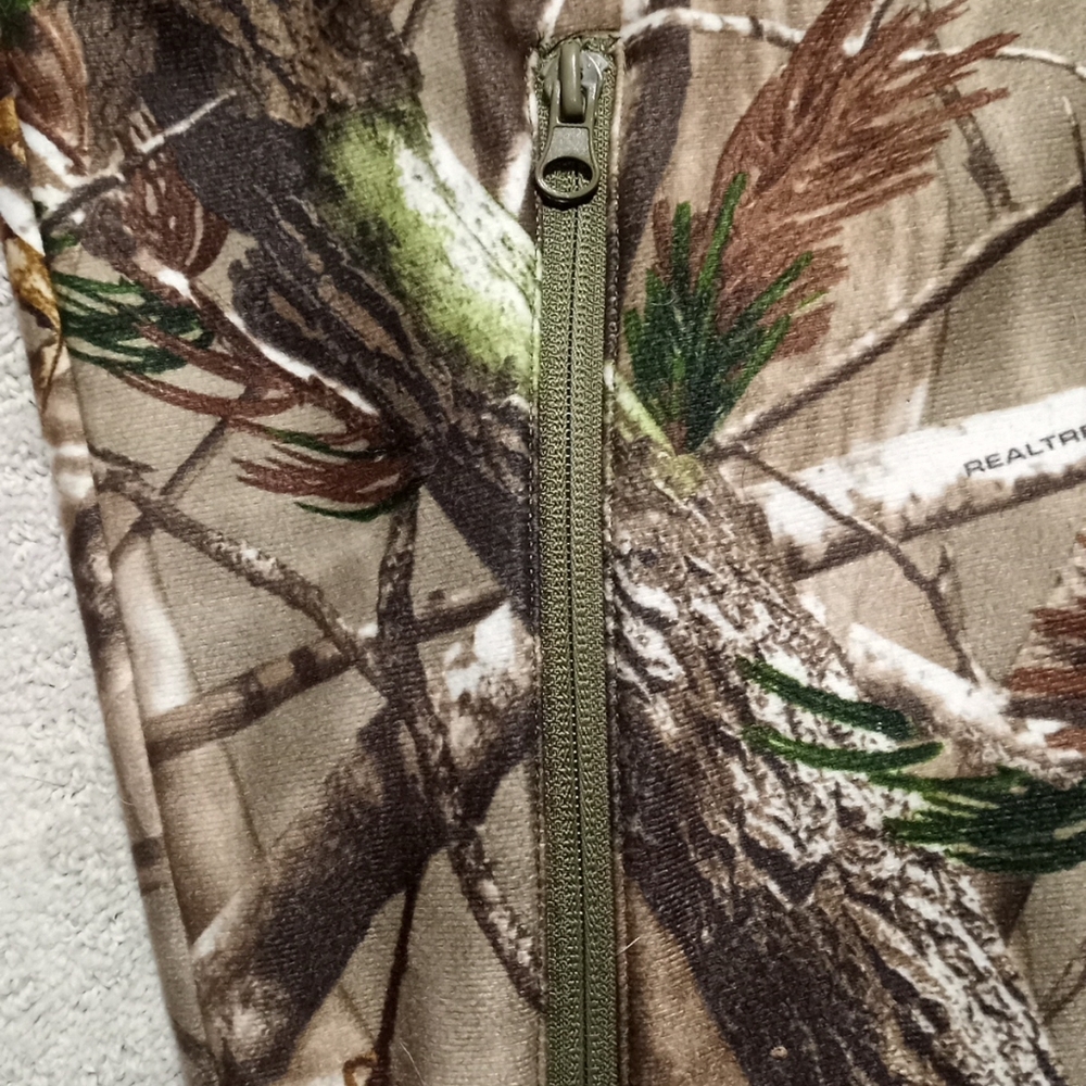 Scent Lok Full Season Base Layer Realtree Fleece Camo Jacket Mens Size Large - Picture 13 of 16